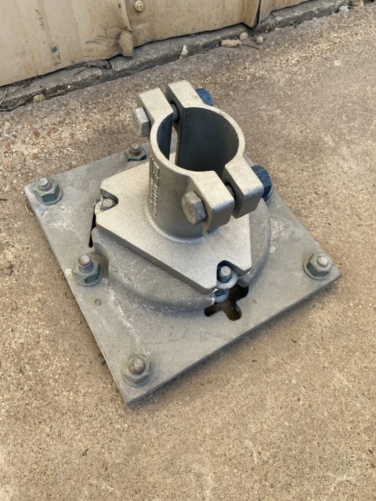 Triangular Slip Base One-Piece Sign Clamp | Race Rock